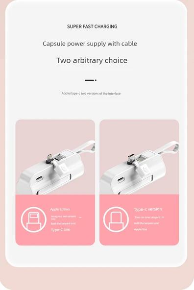 10000mAh Hızlı Şarj Taşınabilir Powerbank - Yeşil (Apple + Type-C/Huawei) - Resim 8