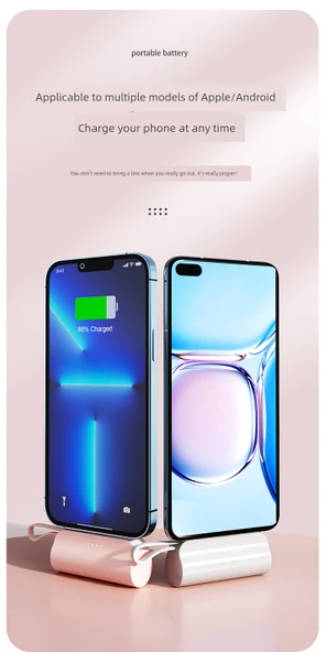 10000mAh Hızlı Şarj Taşınabilir Powerbank - Yeşil (Apple + Type-C/Huawei) - Resim 9