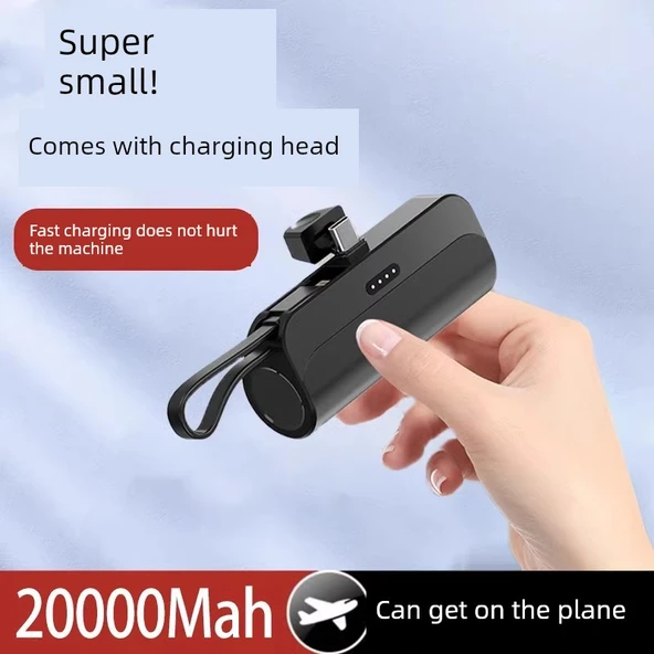 10000mAh Hızlı Şarj Taşınabilir Powerbank - Yeşil (Apple + Type-C/Huawei) - Resim 2