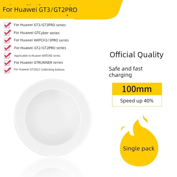 Huawei Watch GT Cyber Kablosuz Şarj Aleti - Beyaz