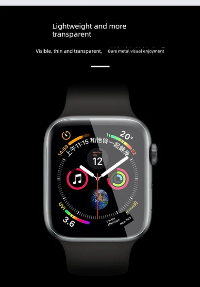 Apple Watch 42mm (1-3 Gen) Hidrojel Ekran Koruyucu Film - 2 Adet - 7