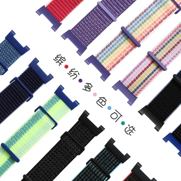 Huawei 4X Çocuk Akıllı Saat Naylon Kordon - Şarap Kadehi Köpek Yavrusu - Sis Moru - Resim 3