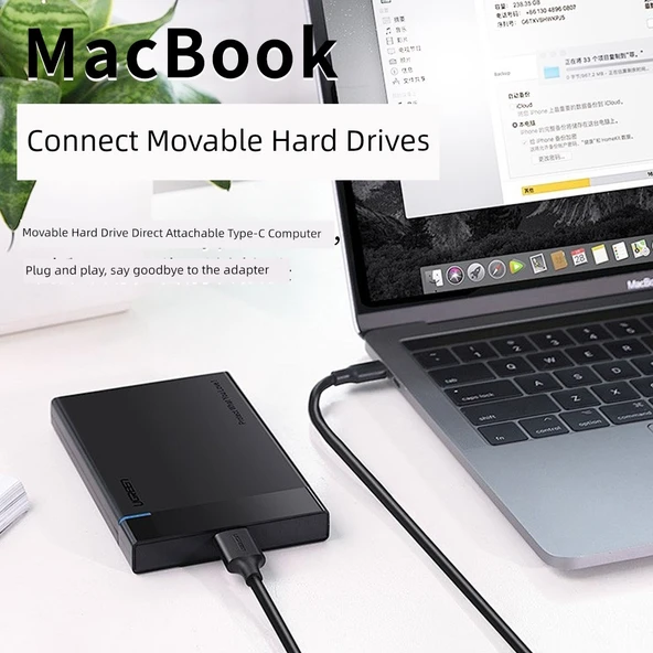 USB 3.0 Yüksek Hızlı Data Kablosu - 0.5m, Type-C Plastik Kılıf - 4