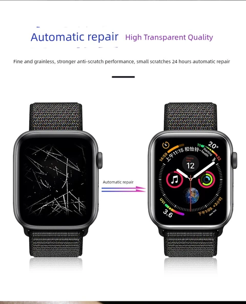 Apple Watch 42mm (1-3 Gen) Hidrojel Ekran Koruyucu Film - 2 Adet - 11