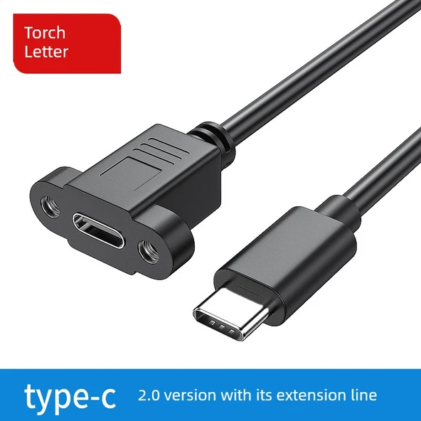 Type-C USB 2.0 Uzatma Kablosu - 1m - 4 Çekirdek - 480Mbps