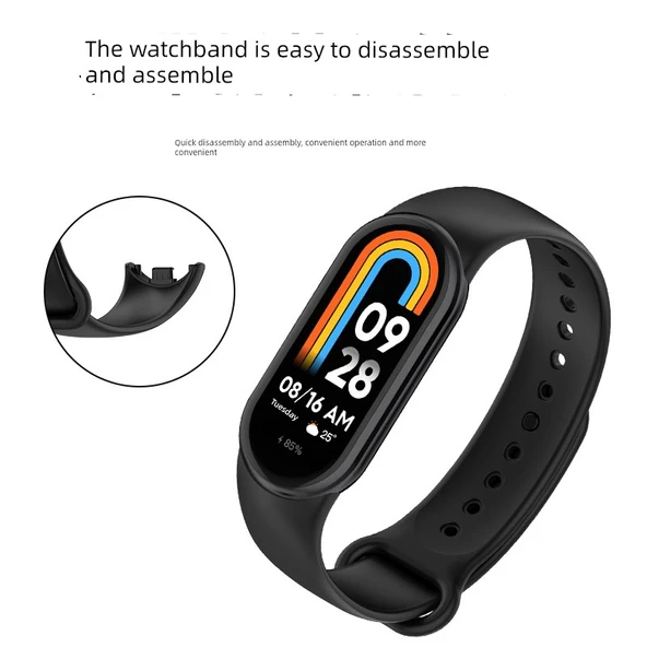 Xiaomi Mi Band 8 Gece Mavisi Silikon Kordon - 5