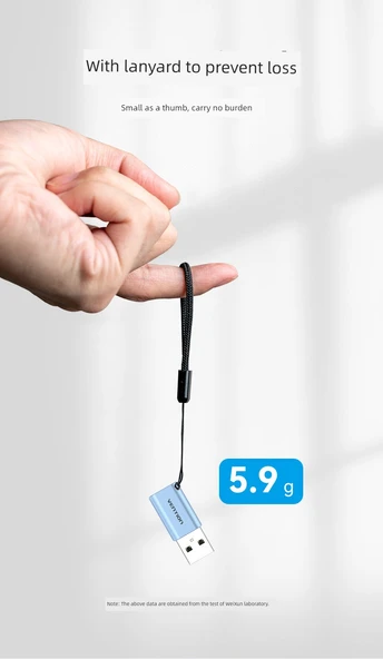 USB - Type-C 2.0 OTG Adaptör - Mini Kompakt (480Mbps) - 7
