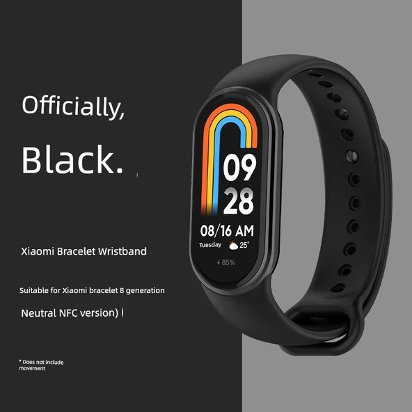 Xiaomi Mi Band 8 Siyah Silikon Kordon