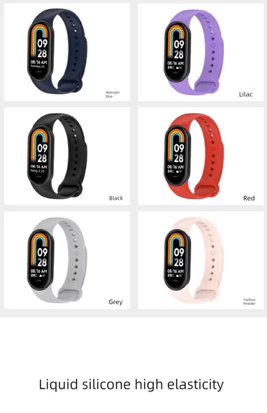 Xiaomi Mi Band 8 Gece Mavisi Silikon Kordon - 11