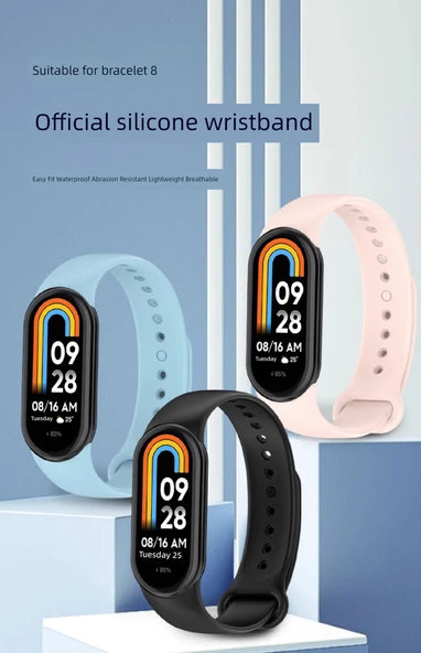 Xiaomi Mi Band 8 Gece Mavisi Silikon Kordon - 7