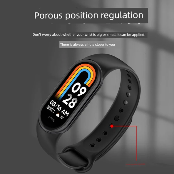 Xiaomi Mi Band 8 Beyaz Silikon Kordon - 3