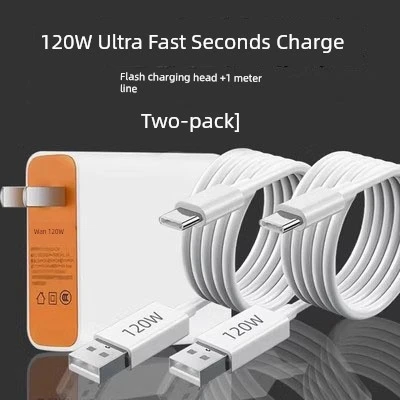 120W Hızlı Şarj Başlığı + 1 Metre Kablo (2 Adet) - IQOO/VIVO Serisi