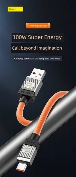 USB Type-C - Type-C Hızlı Şarj Kablosu - 2 Metre - Siyah - 100W 6A - 7