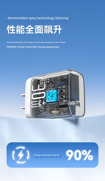30W GaN PD Hızlı Şarj Aleti - Mor - 9