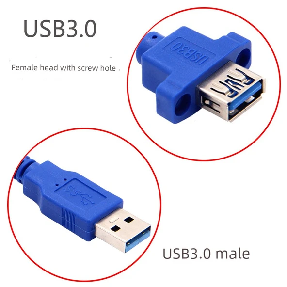 Yüksek Hızlı USB 3.0 Uzatma Kablosu - 0.5m Mavi - 4