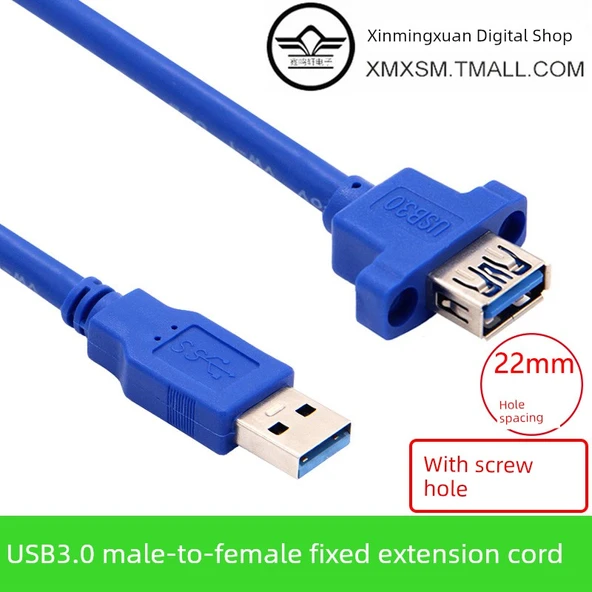 Yüksek Hızlı USB 3.0 Uzatma Kablosu - 1m Mavi