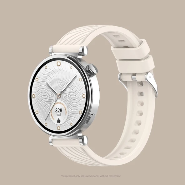Huawei GT5Pro 42mm Damarlı Desenli Kordon - Yıldız Işığı