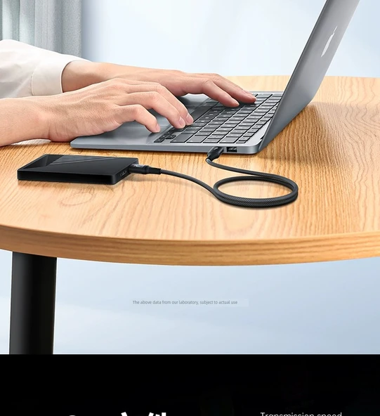 Çift USB 3.0 Örgülü Yüksek Hızlı Data Kablosu - 1m, Siyah - 10