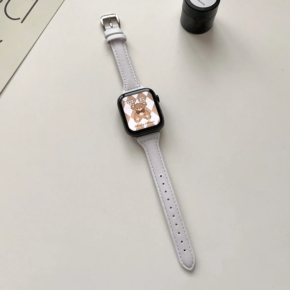 Redmi Watch 3 Youth/5 Active/5 Lite Beyaz Deri Kordon