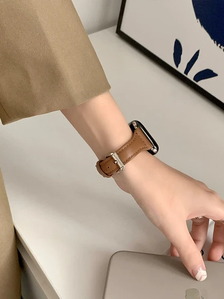 Redmi Watch 1/Value Edition Pembe Deri Kordon - 9