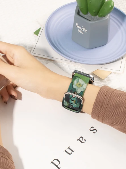 Xiaomi Mi Band 8 Pro / 9 Desenli Silikon Kordon - Beyaz Nike + Beyaz Çerçeve - 4