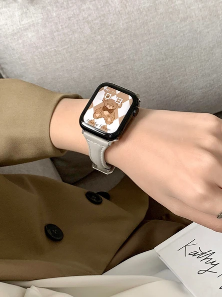 Redmi Watch 3 Youth/5 Active/5 Lite Sütlü Kayısı Deri Kordon - 10