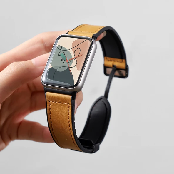 Redmi Watch5 Açık Kahverengi Deri Kordon