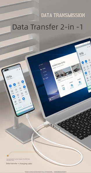 66W Süper Hızlı Şarj Başlığı + 1 Metre Hızlı Şarj Kablosu - Model 1 - Resim 11