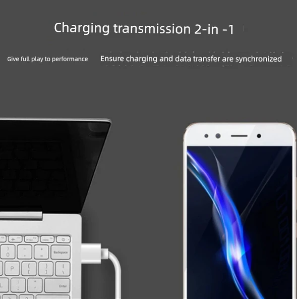 Micro USB Dirsekli Data Kablosu 2A Hızlı Şarj - 50cm - Sağ Açılı - 7