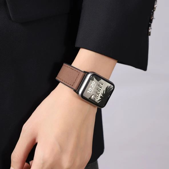 Redmi Watch5 Açık Kahverengi Deri Kordon - 4