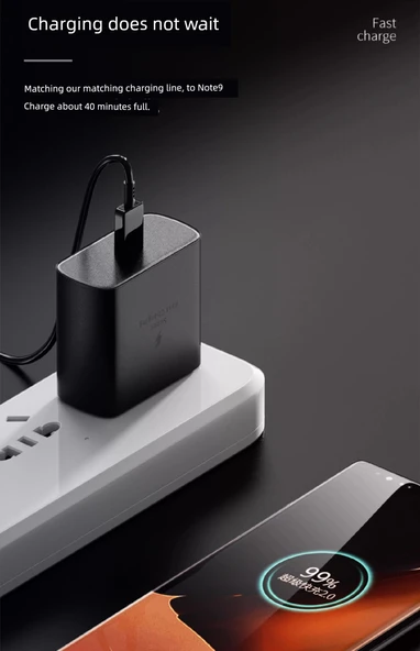 Samsung Galaxy Z Fold/Flip Serisi 25W Hızlı Şarj Aleti - Şarj Başlığı + 1.5 Metre Kablo - 7