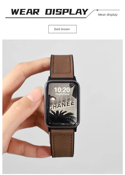 Redmi Watch5 Açık Kahverengi Deri Kordon - 10
