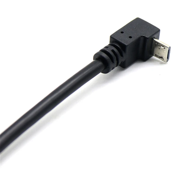 Micro USB Dirsekli Data Kablosu 2A Hızlı Şarj - 1 Metre - Sol Açılı - 4