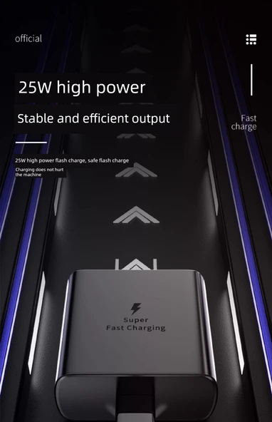Samsung Galaxy Z Fold/Flip Serisi 25W Hızlı Şarj Aleti - Şarj Başlığı + 1.5 Metre Kablo - 9