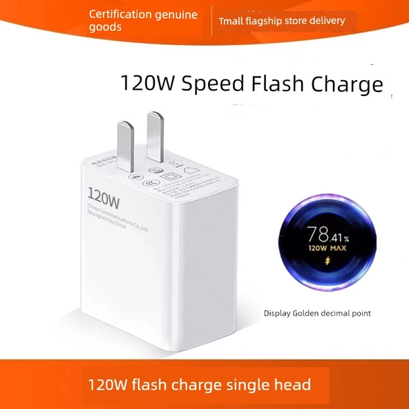 120W Süper Hızlı Şarj Aleti Tek Başlık