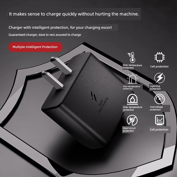 Samsung Galaxy Z Fold/Flip Serisi 25W Hızlı Şarj Aleti - Şarj Başlığı + 1.5 Metre Kablo - 2