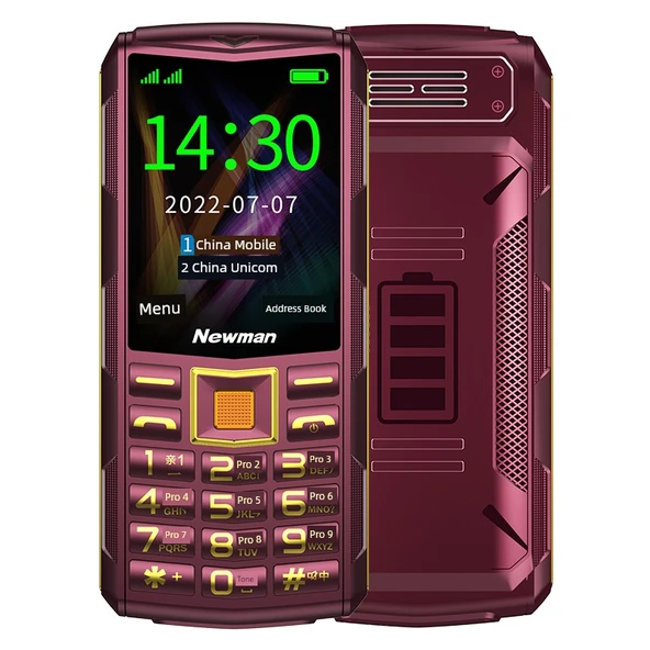 Kırmızı Tuşlu Telefon - 512MB - Şarj Aleti, Tek Batarya ve 16GB Kartlı Paket