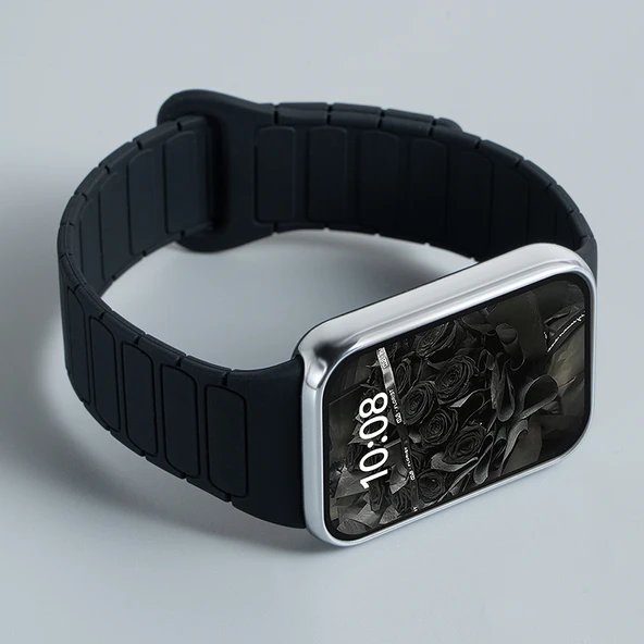 Redmi Watch 5 Manyetik Silikon Saat Kordonu - Siyah-3
