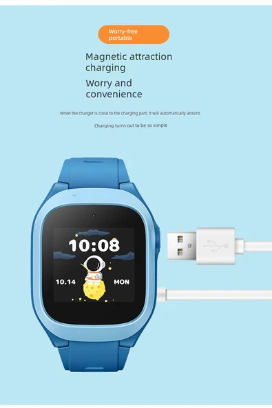 Mi Tu Watch C7A Manyetik USB Şarj Kablosu - Beyaz - 9