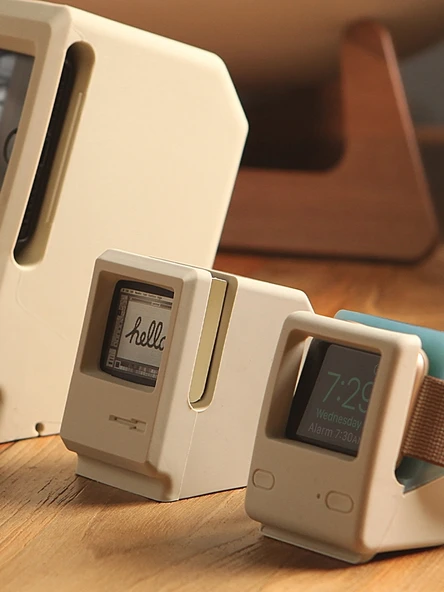 Apple iWatch Şarj Standı - Siyah Silikon Kaymaz Masaüstü Şarj Yuvası (Sadece Stand) - 6
