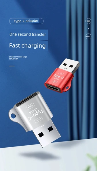 USB - Type-C Lightning Adaptör - Rui Siyahı - 7