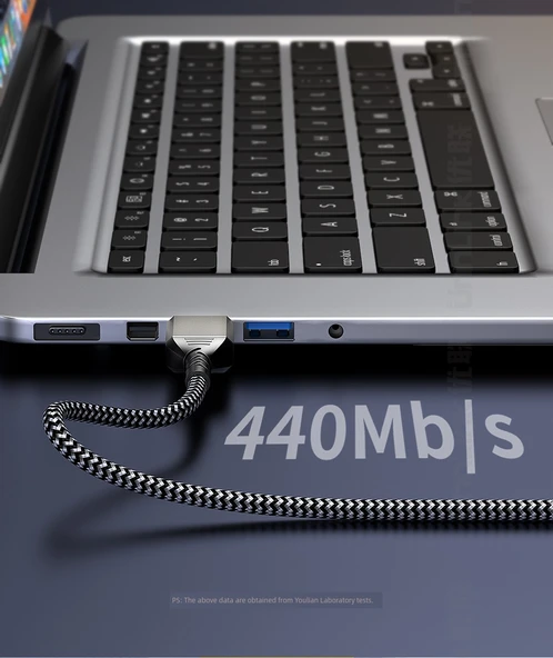 Çift Başlıklı USB 3.0 Erkek-Erkek Data Kablosu - 1.5m PVC - 11
