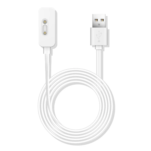 Mi Tu Watch C7A Manyetik USB Şarj Kablosu - Beyaz