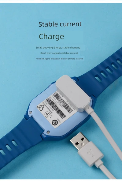 Mi Tu Watch C7A Manyetik USB Şarj Kablosu - Beyaz - 8