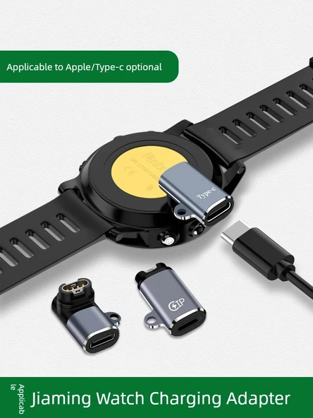 Apple Watch Şarj Adaptörü - Dirsekli Gri - 2