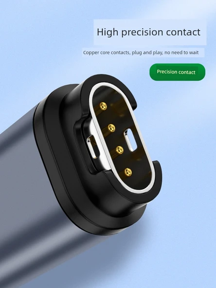 Apple Watch Şarj Adaptörü - Dirsekli Gri - 4