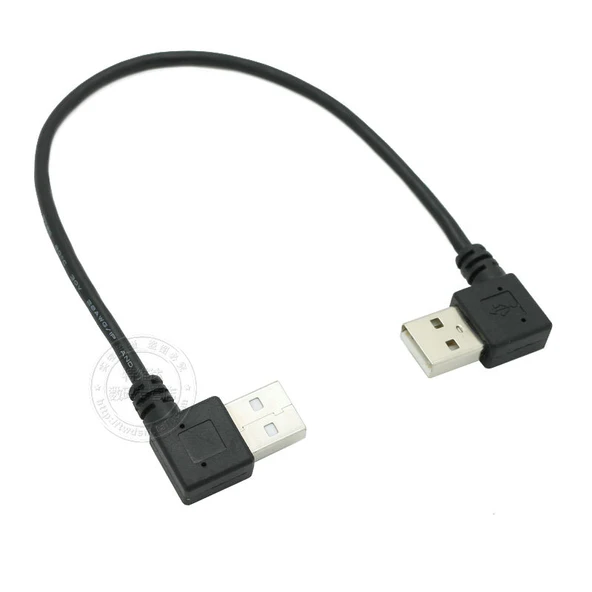 Dirsek USB Erkek Erkek Data Kablosu - 0.5m Soldan Sola - 10