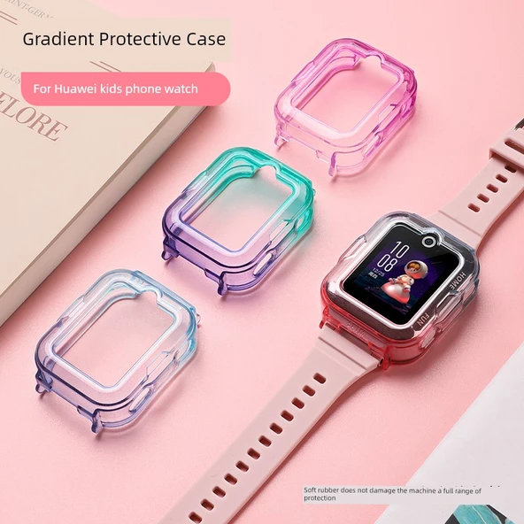 Huawei Kids Watch 4pro Orjinal Mavi-Conan Desenli Silikon Kılıf - 2
