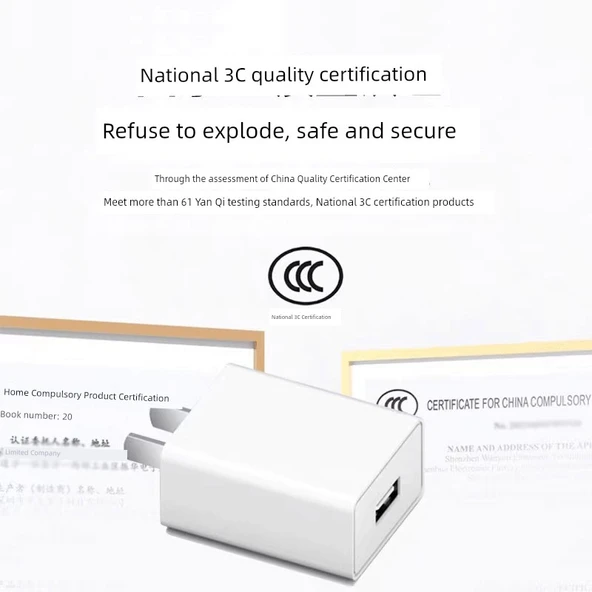 5V 2A USB Şarj Aleti - Apple Uyumlu Data Kablolu (Model 1) - 2