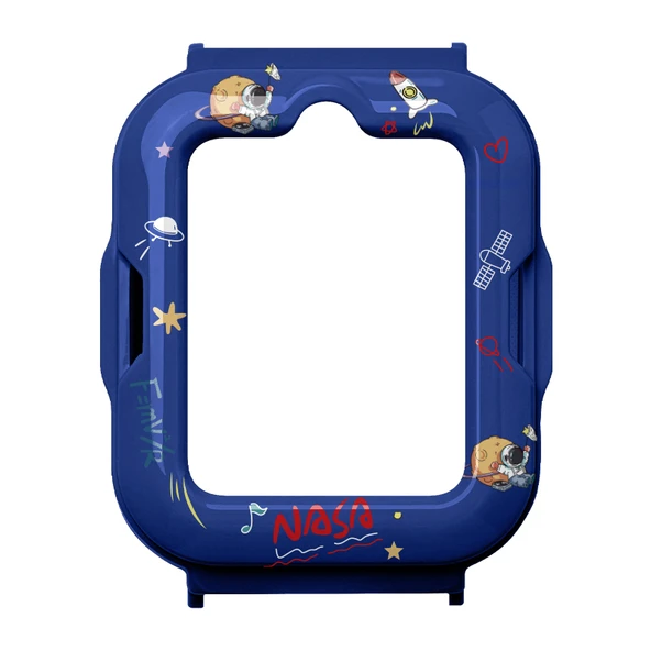 Huawei Kids Watch 4pro Orjinal Mavi-Astronot Desenli Silikon Kılıf